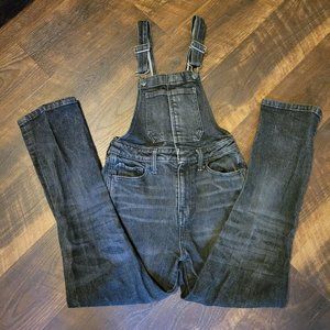 Lucky Brand Black Washed Overalls